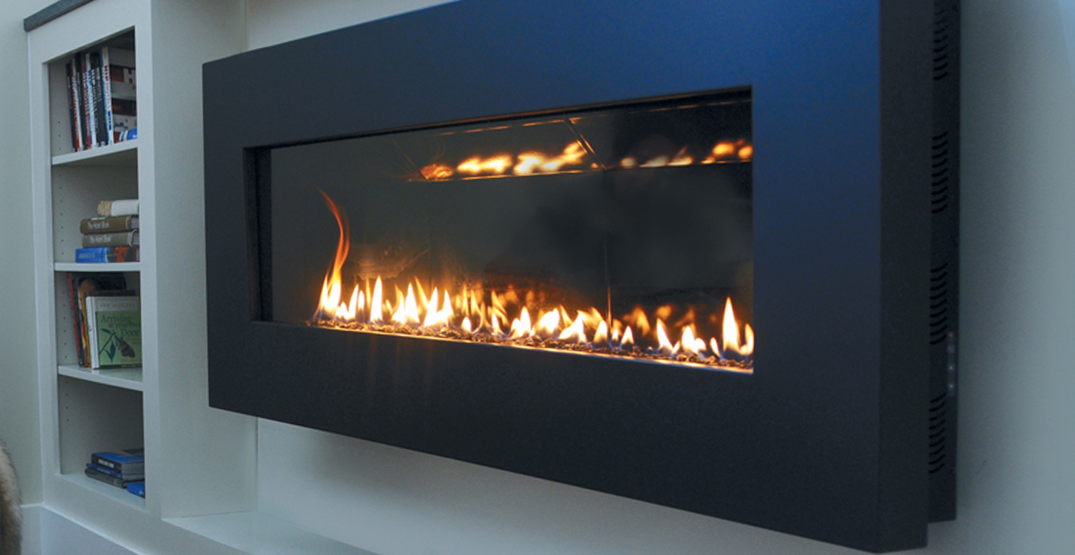 Fire Ribbon Direct Vent Slim Gas, Slim Gas Fireplace Direct Vent