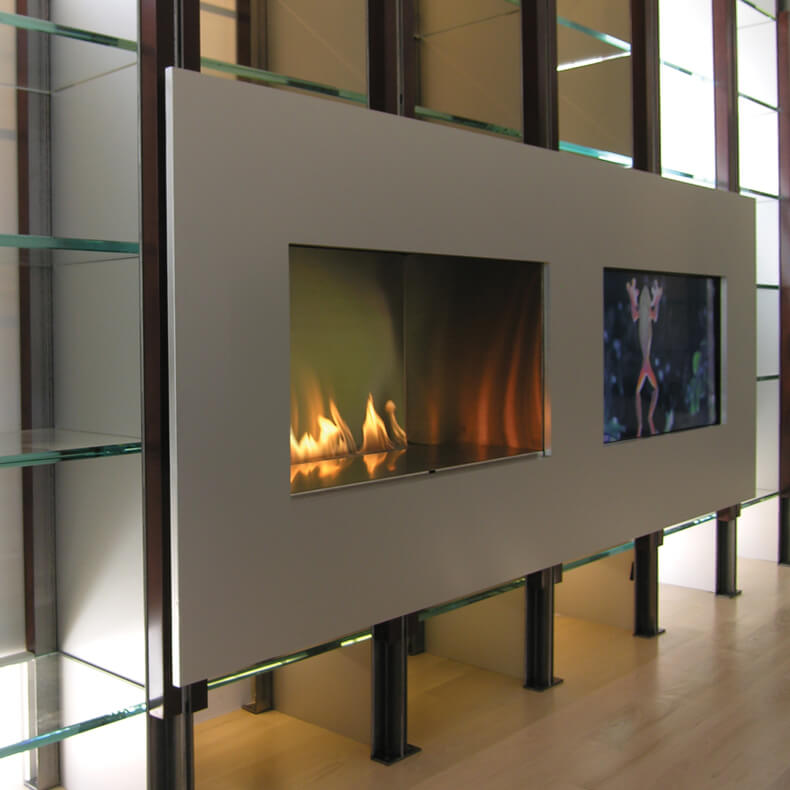 peninsula fireplace 3d model
