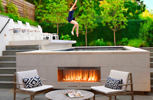 Site Specific 9 Fireplace Design Winner - Outdoor Pool Inset