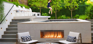 Site Specific 9 Winning Fireplace Design - Outdoor Pool Inset